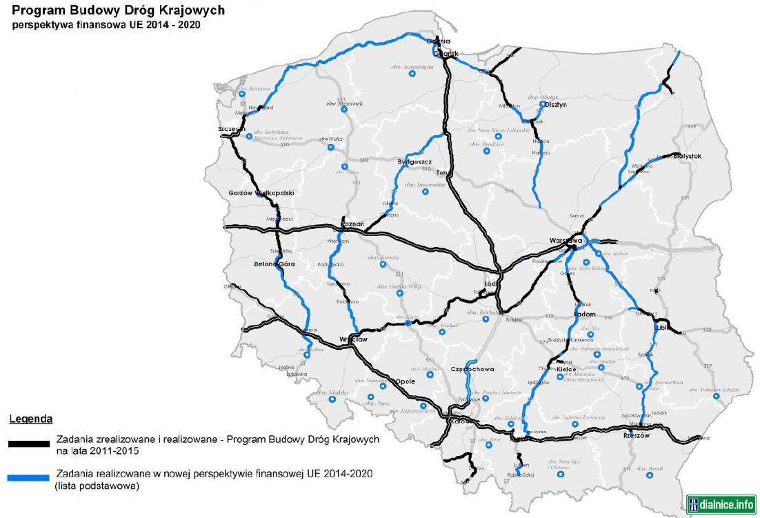 Program budovania autostrád, rýchlociest a obchvatov finans. EU z obd. 2014-2020