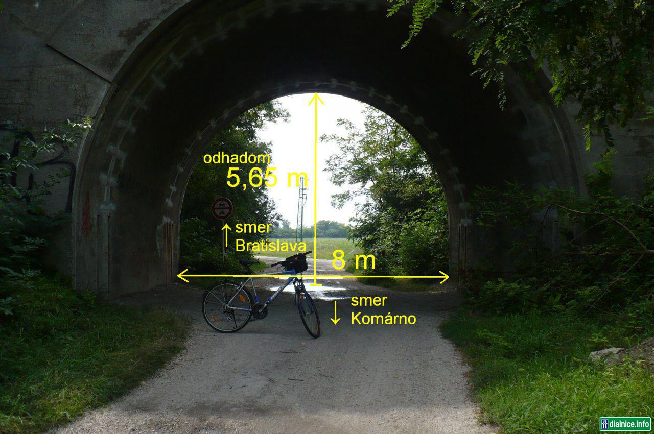 Staré trasovanie I/63 v Komárne na západnom okraji mesta