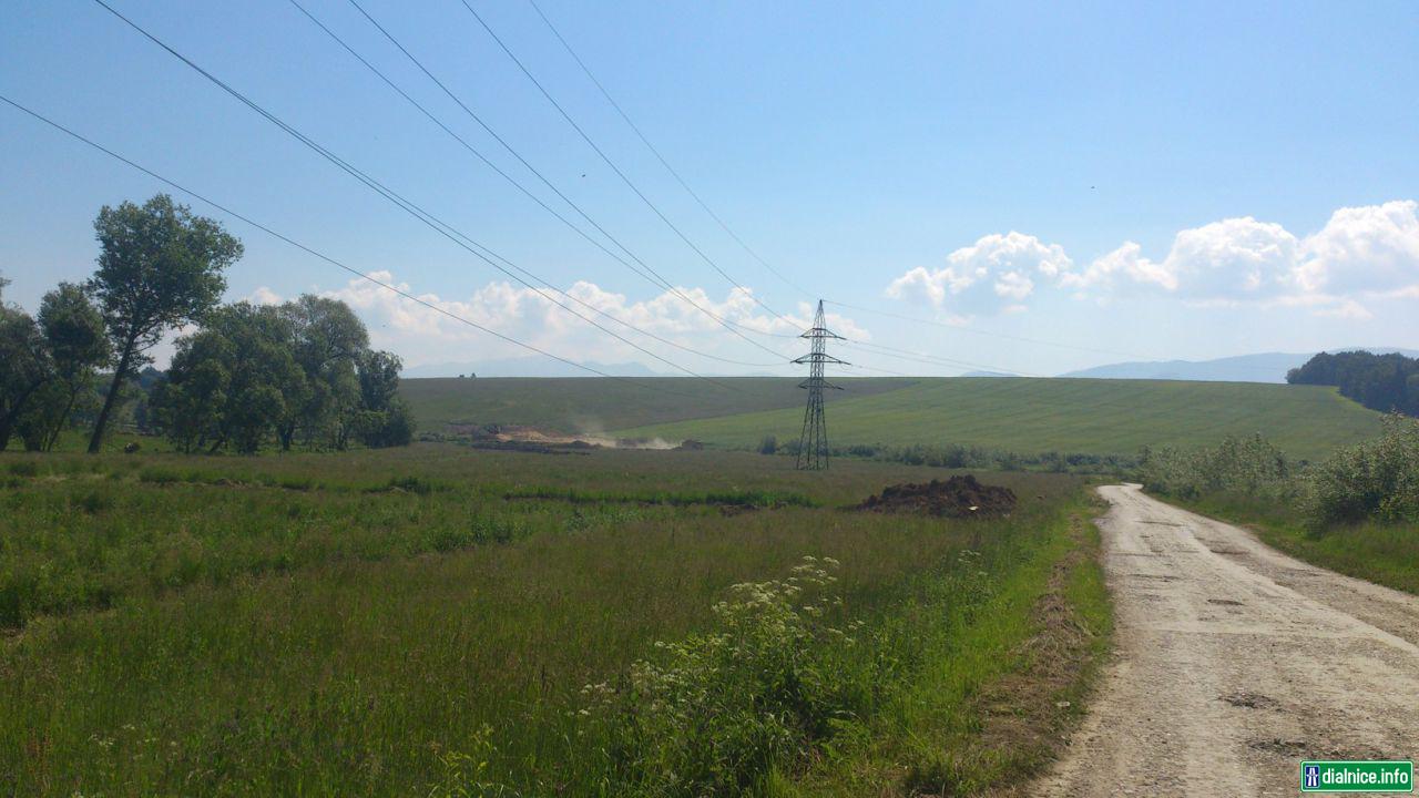 Práce medzi záp.port.tunelu Zilina a obcou Brezany