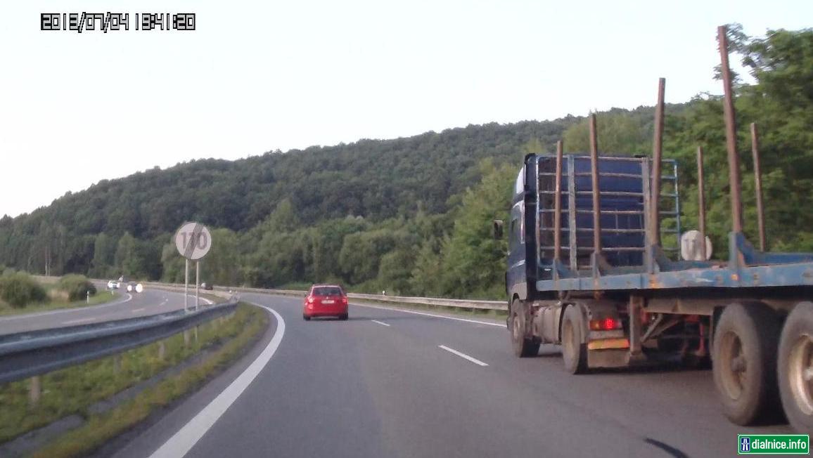 Zmena obmedzenia (110) pri Budči