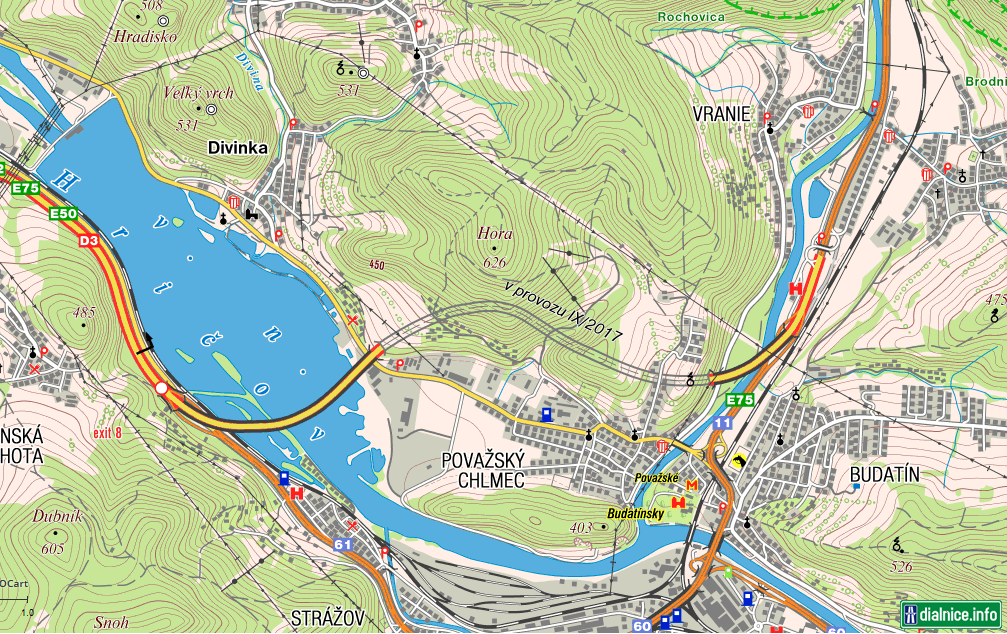 Nové a zmenené úseky v Hiking mape (zdroj: hiking.sk)