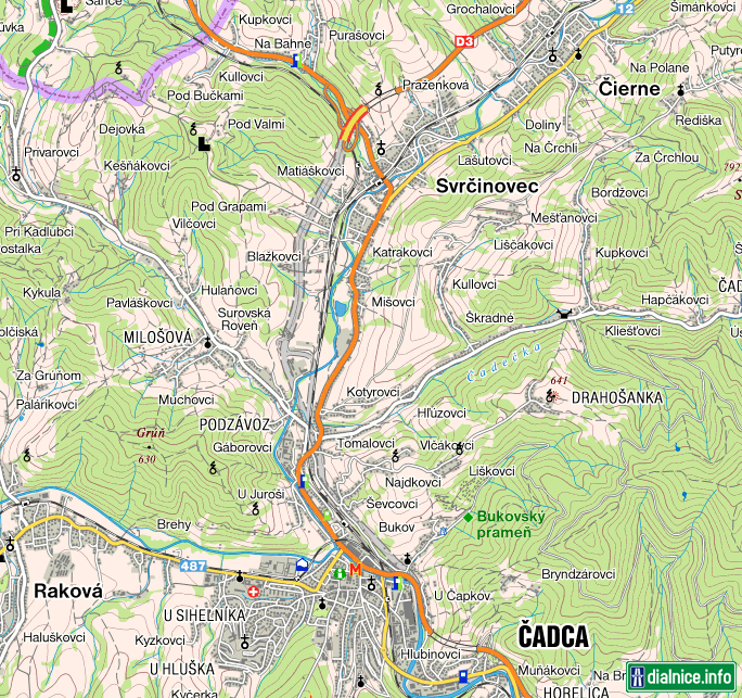 Nové a zmenené úseky v Hiking mape (zdroj: hiking.sk)