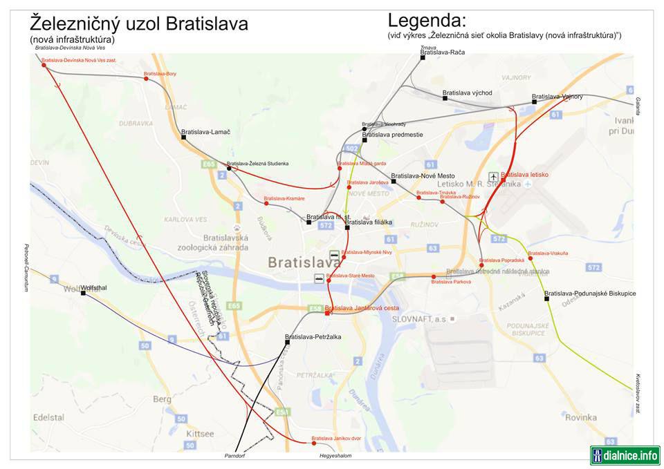 Železničný uzol Bratislava - navrhovaný stav