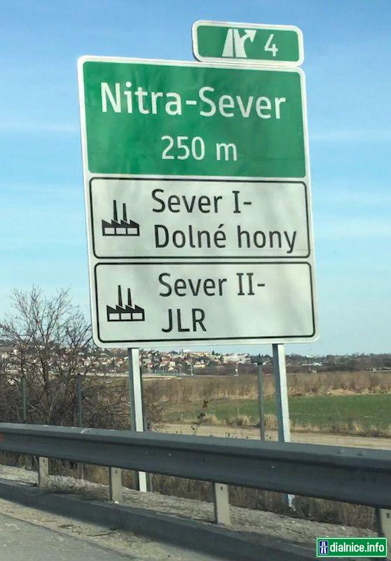 R1a - výjazd Nitra-Sever