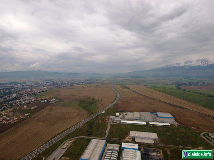 Trasa D1 medzi MÚK Matejovce a MÚK Tatry; foto: Andrej Legutký
