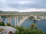 Šibenicky most cez rieku Krka