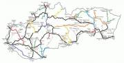 Balíky tratí do súťaži + trate perspektívnejšie a trate s diaľkovou dopravou (čierne)