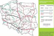 Posledná mapka projektu budovania poľských ciest "z dielne" PiS