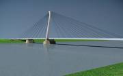 Nový plánovaný dunajský cestný most v Komárne