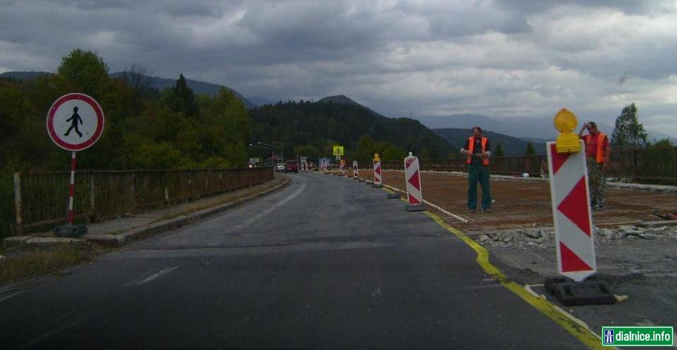 Oprava mosta na I/66 pri Brusne