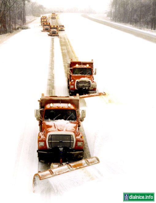 Odstranovanie snehu z dialnice