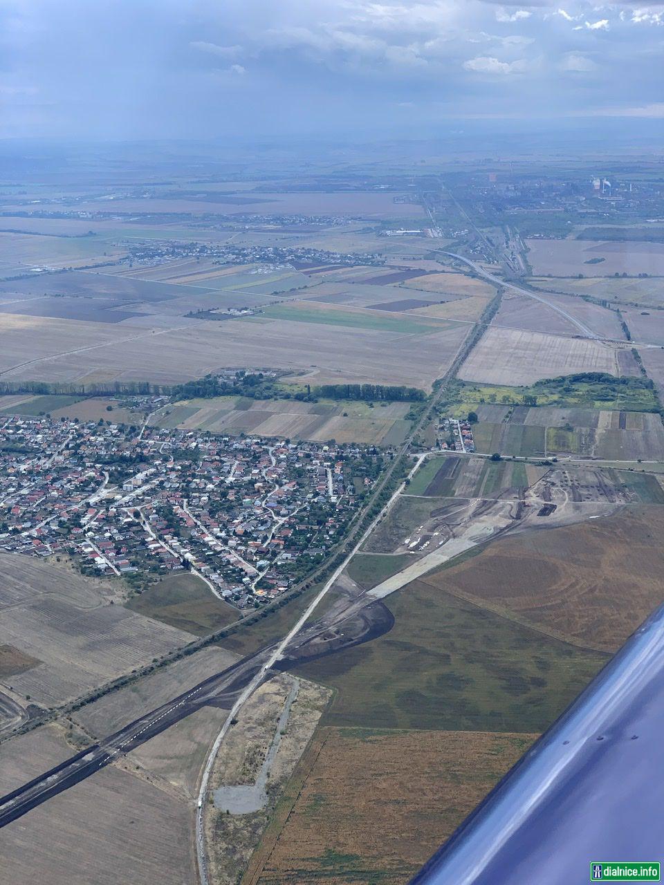letecký pohľad na R2 Košice-Košické Olšany pri Valalikoch 10.9.2022
