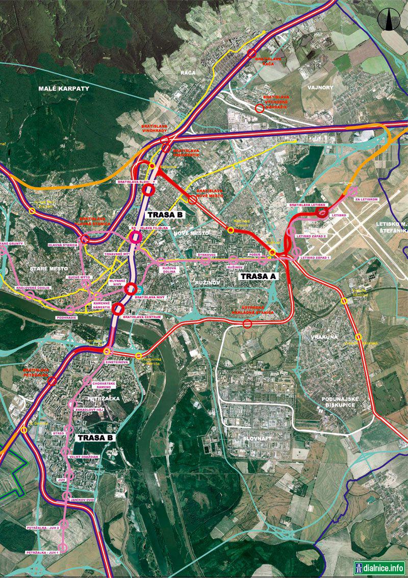 Bratislava - dopravna infrastruktura vyhlad