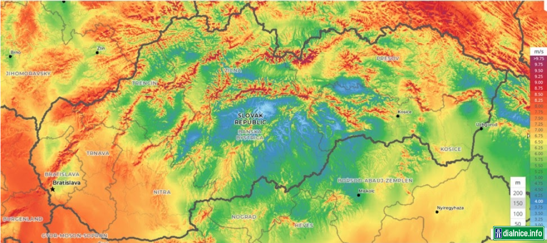 Veterná-mapa-Slovenska