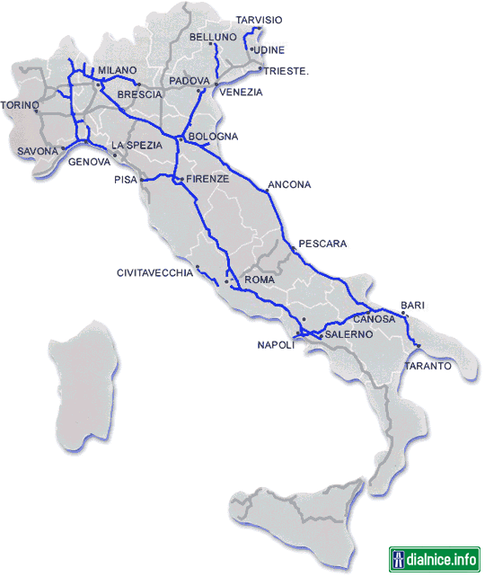 Diaľnice v Talianksu