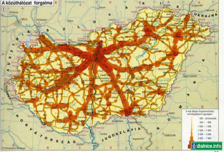 Intenzita dopravy v Maďarsku