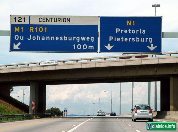 Dialnice v Afrike - Juhoafricka republika