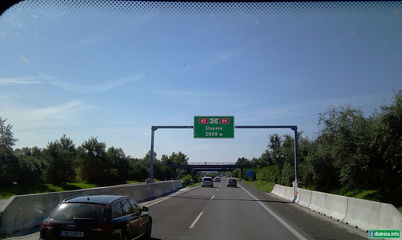 na trase D2 Kúty-Bratislava