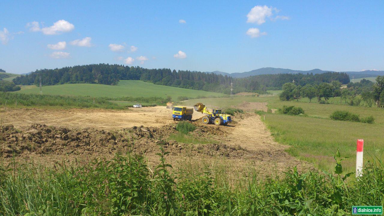 Práce medzi záp.port.tunelu Zilina a obcou Brezany