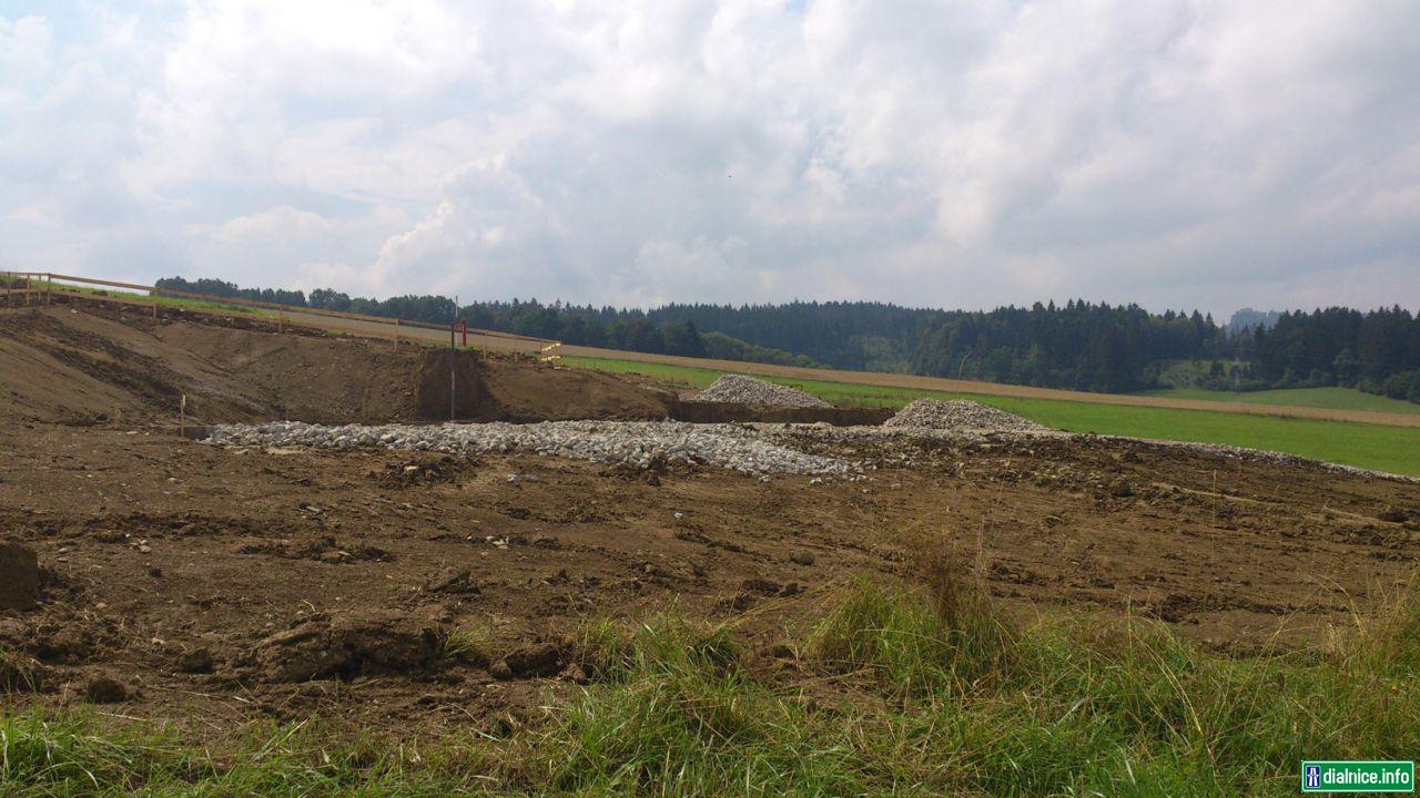 Tunel Zilina - práce na západnom portále 29.7.2014