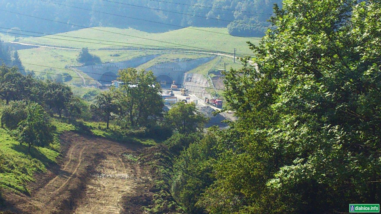 tunel Ovčiarsko - záp.portál 9.8.2014