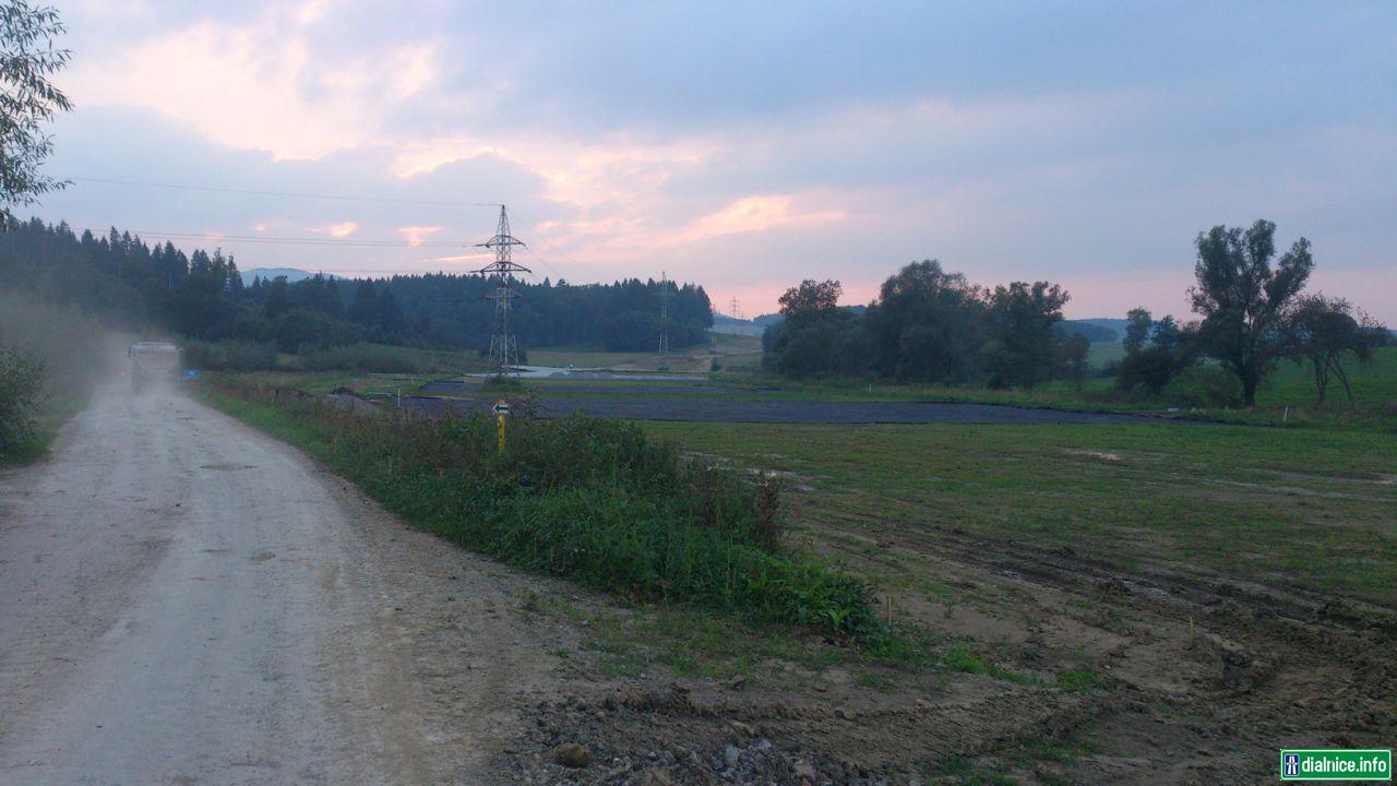 Úsek pred záp.portálom tunelu Zilina