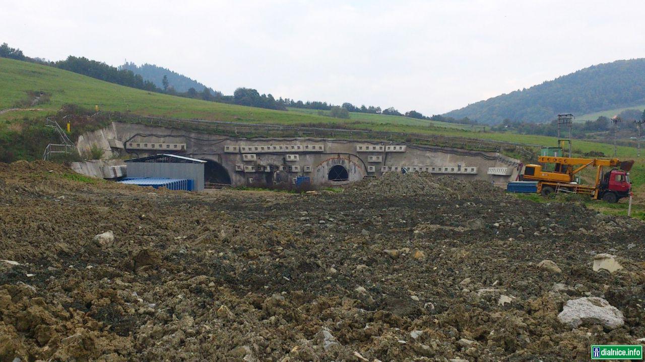 Tunel Ovčiarsko - východný portál 20.9.2014