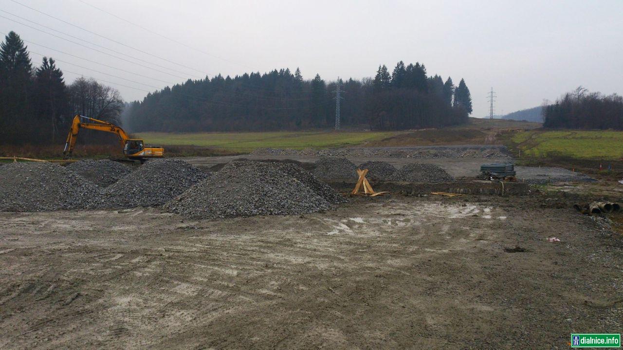 úsek pred západ.portálom tunelu Zilina