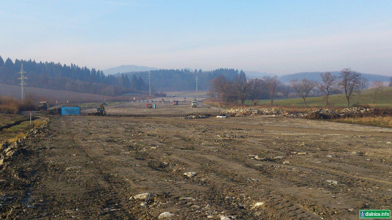 úsek pred západ.portálom tunelu Zilina