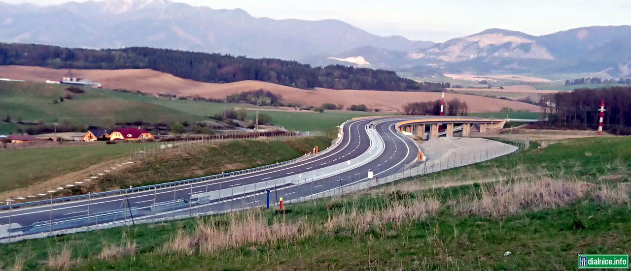 Usek medzi tunelmi smer tunel Zilina