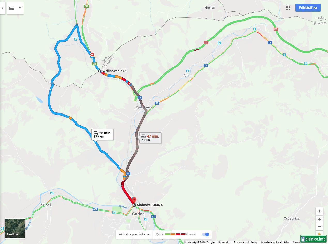 premavka Svrcinovec - Cadca 28.8.2018 o 13:10