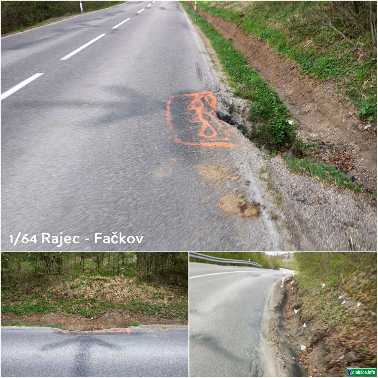 Havarijný stav cesty 1/64 v okrese Žilina