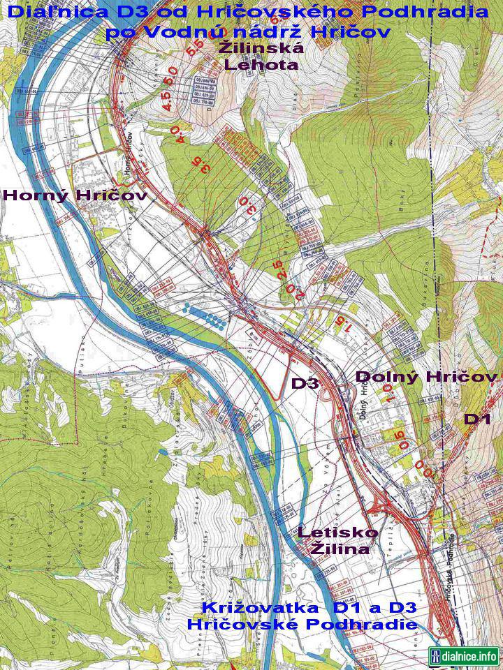 Diaľnica D3 od Hričovského Podhradia po Hrič. priehradu