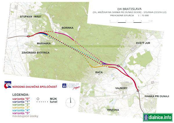 D4 variantne riesenia tunelov pod Karpatami