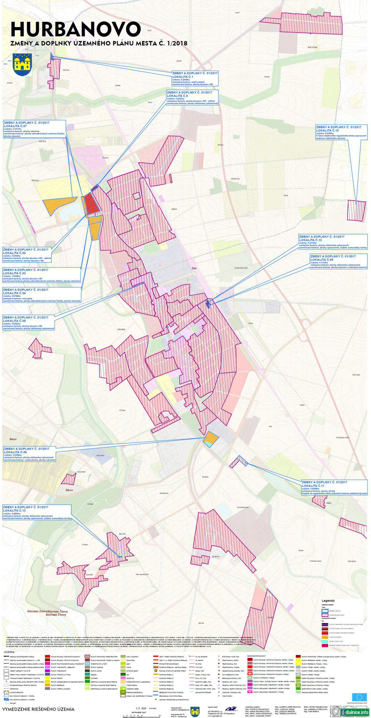 Hurbanovo ÚPN č. 1/2018