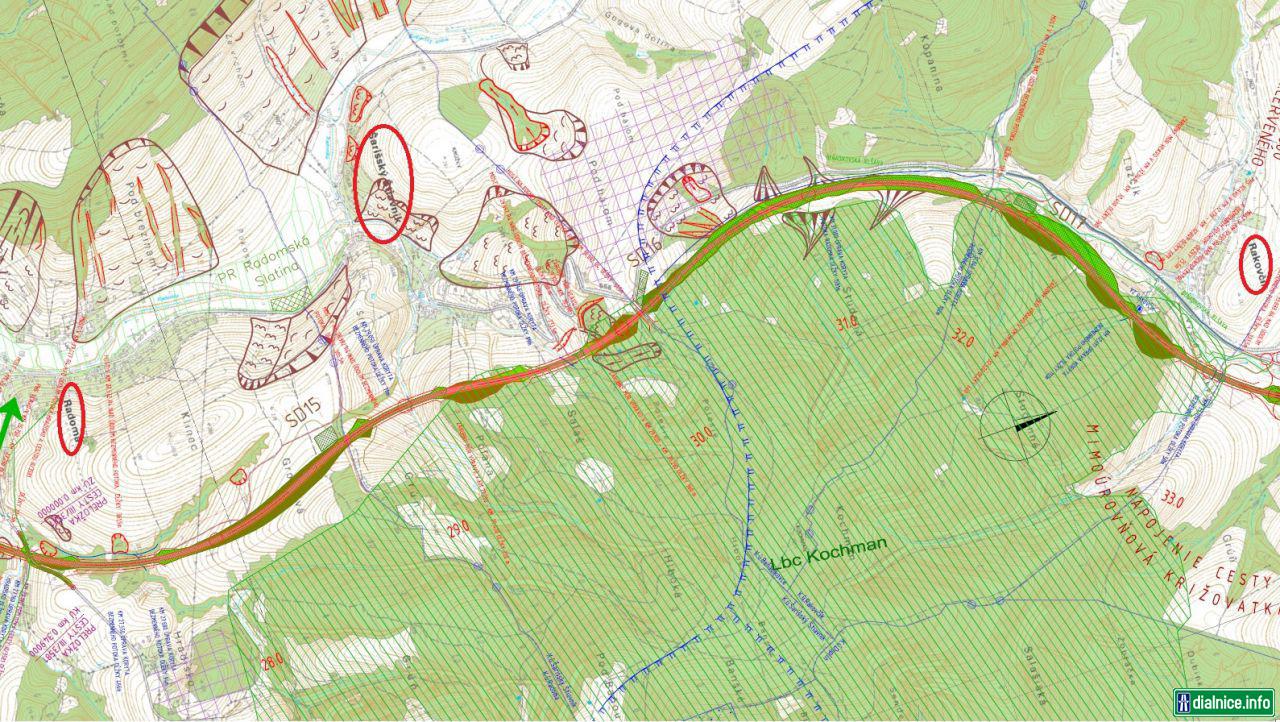 Rešerš úseku R4 Rakovčík - Radoma z EIA platnej od 20.3.2018