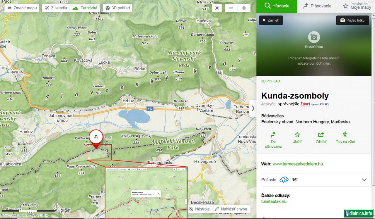 2917 NP Slovenský kras a Aggtelecký NP a Kunda zsomboly