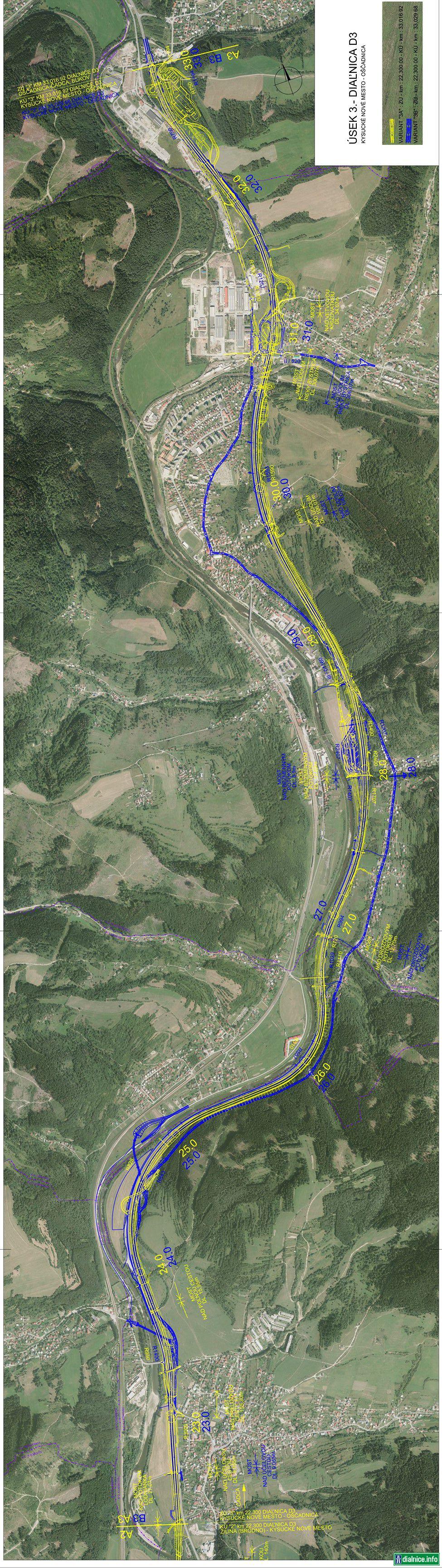 D3 Kysucke nove mesto - Oscadnica