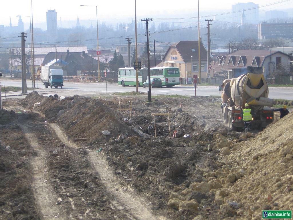 Názov obrázku: R4 privádzač Košice, križovatka Prešovská - Sečovská, III. etapa