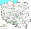 Aktuálna mapka stavu poľskej diaľničnej siete