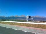 pohľad na Vysoké Tatry z odpočívadla Batizovce smer PP